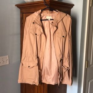 Light pink trench coat